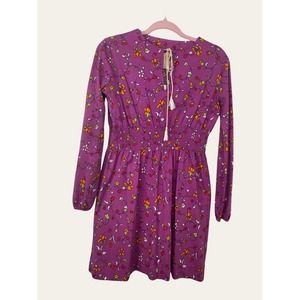 The Red Eye’s 1960’s Floral Multicolor and purple, mini dress - 1960s mini